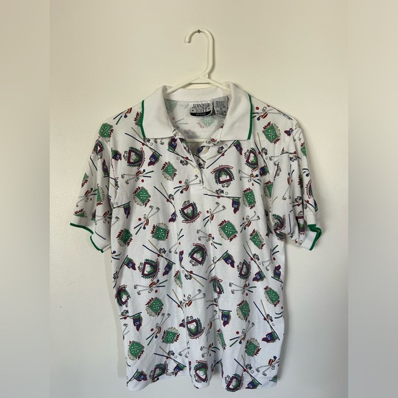 Vintage Jennifer Scott Golf Polo Medium Petite - Picture 1 of 5